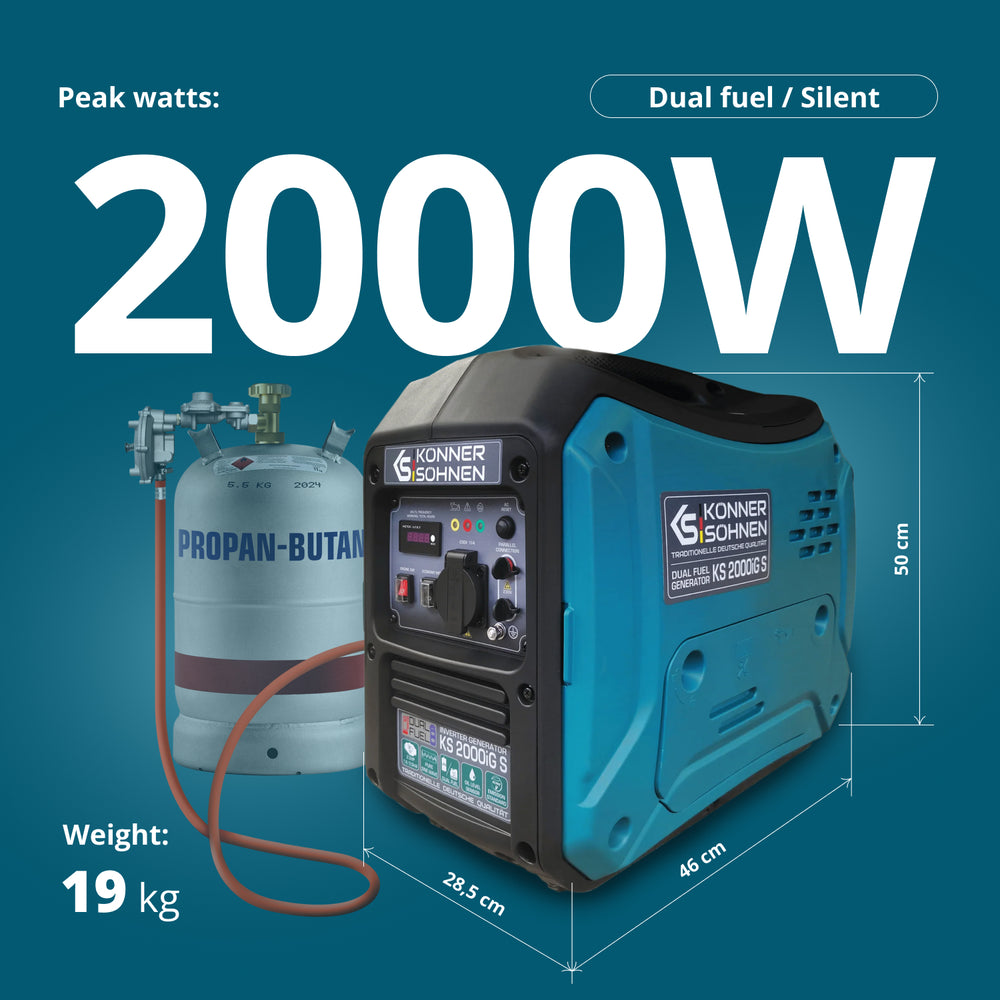 LPG/Petrol Inverter generator KS 2000iG S