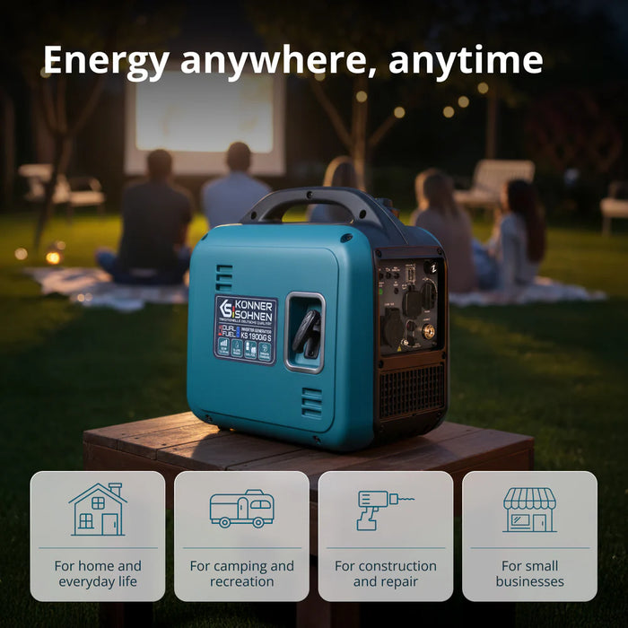 Inverter generator LPG/Petrol KS 1900iG S
