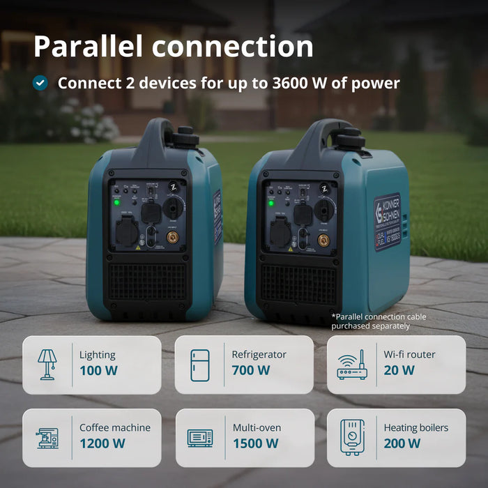 Inverter generator LPG/Petrol KS 1900iG S