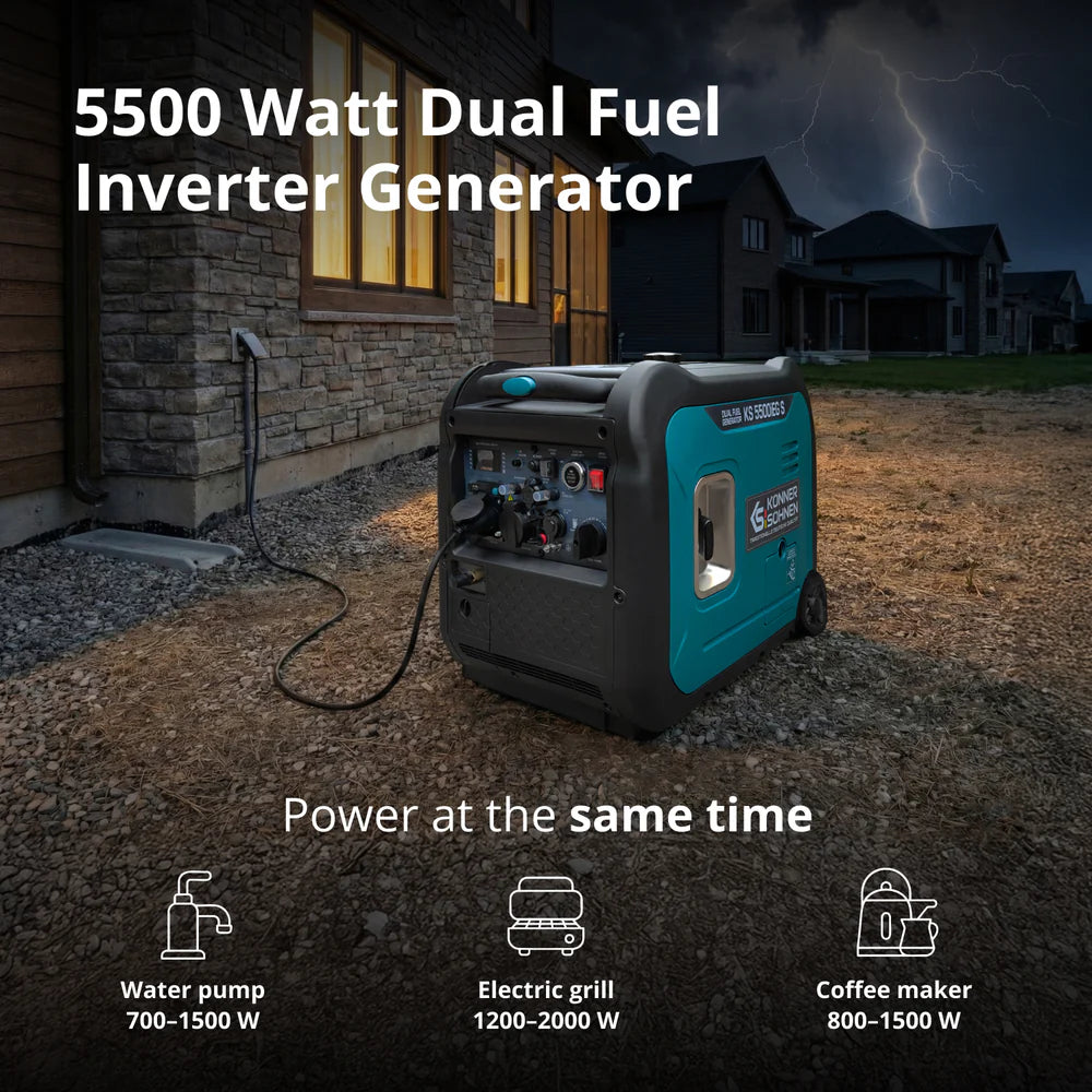 LPG/Petrol Inverter generator KS 5500iEG S