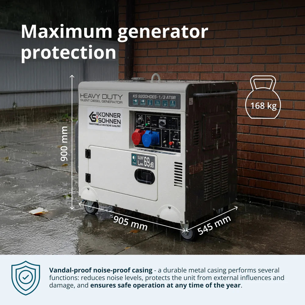Diesel generator KS 9200HDES-1/3 ATSR (EURO 5)