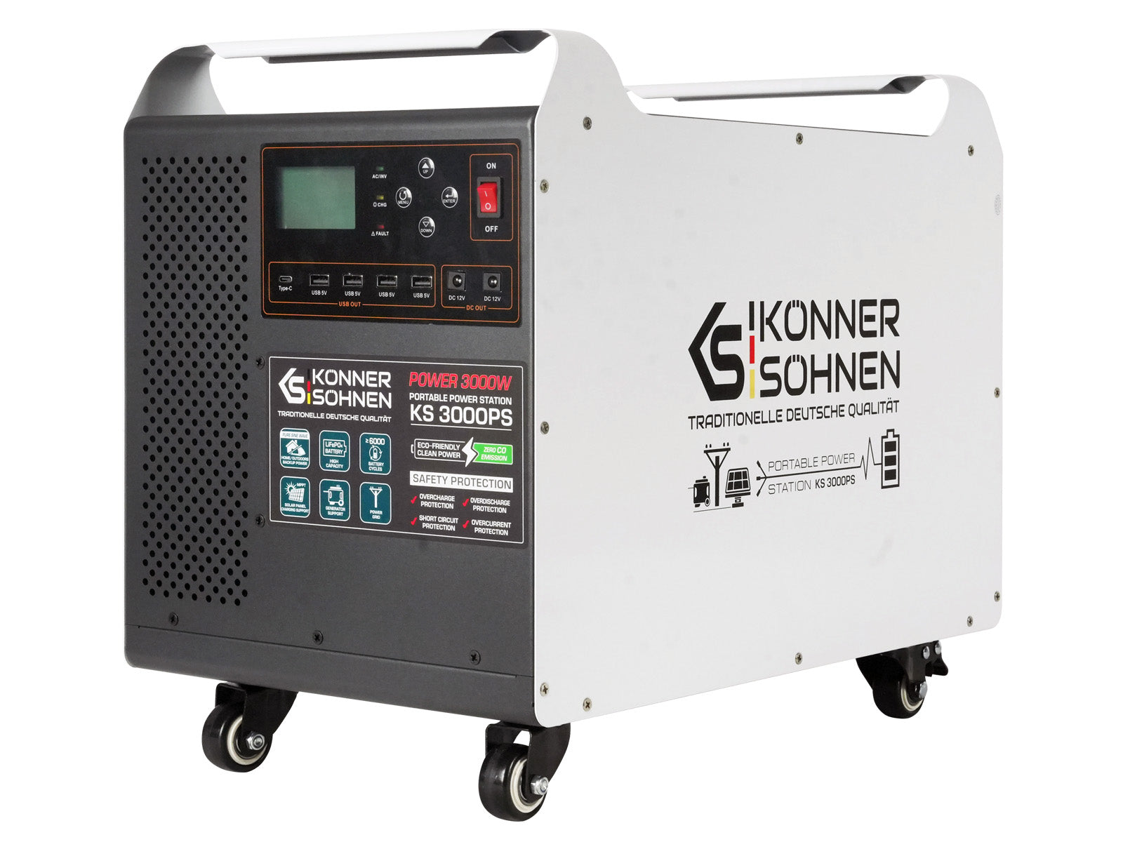 Portable solar power station KS 3000PS