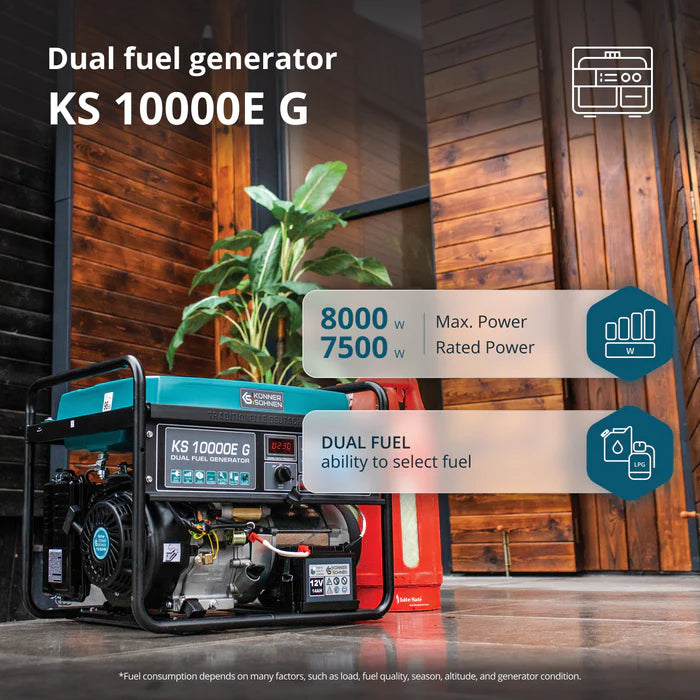 LPG/Petrol generator KS 10000E G
