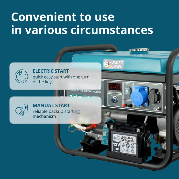 LPG/Petrol generator KS 10000E G