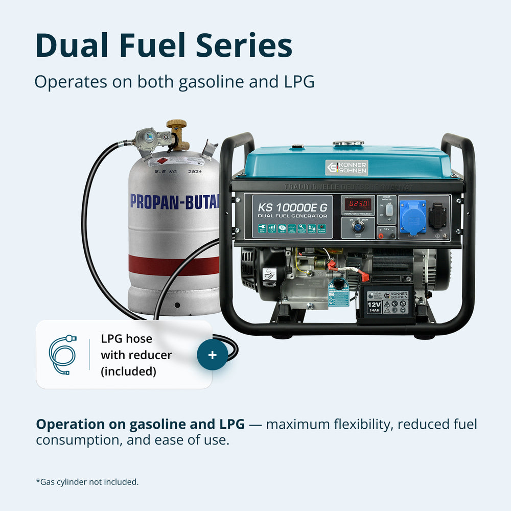 LPG/Petrol generator KS 10000E G