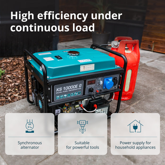 LPG/Petrol generator KS 10000E G