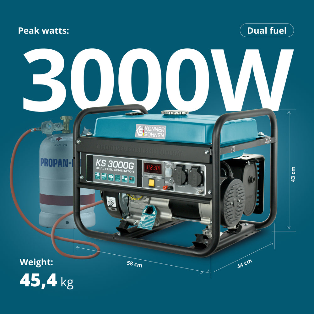 LPG/Petrol generator KS 3000G