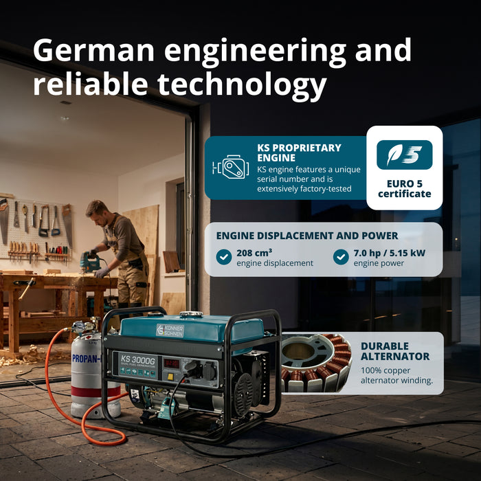 LPG/Petrol generator KS 3000G