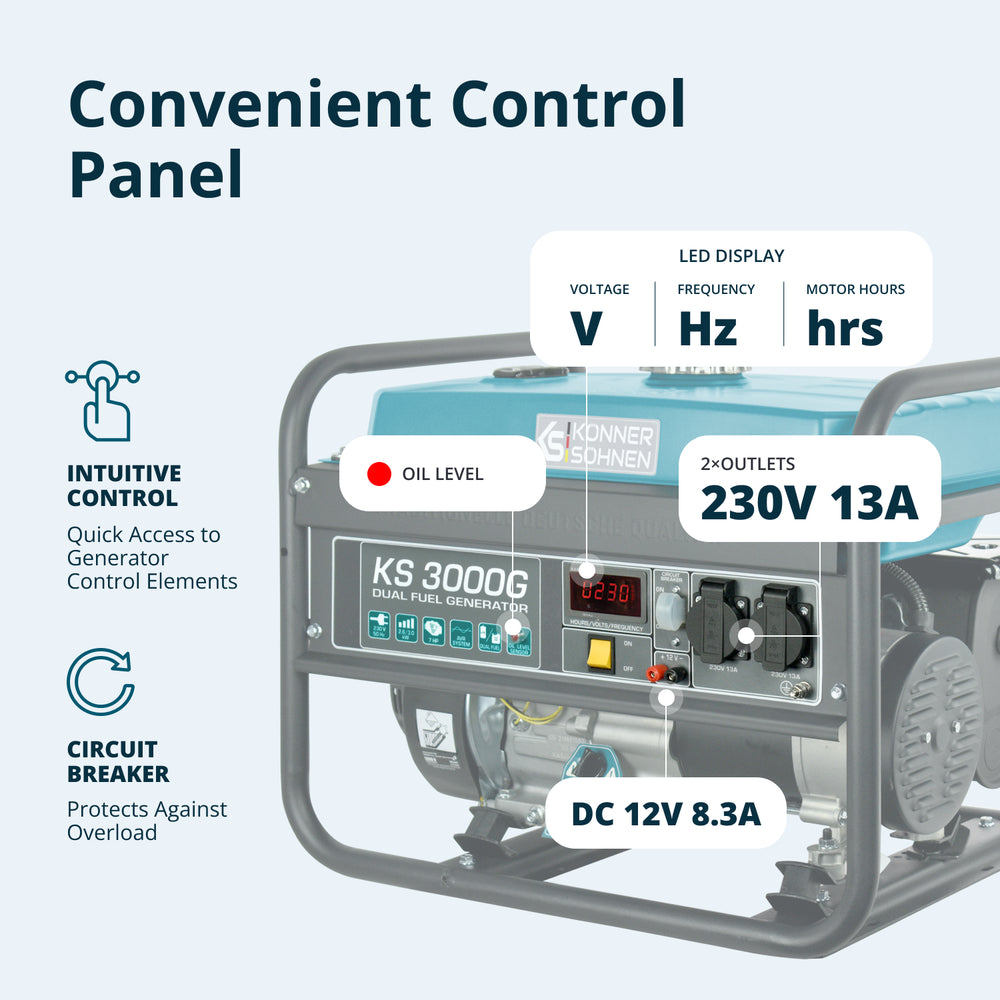 LPG/Petrol generator KS 3000G