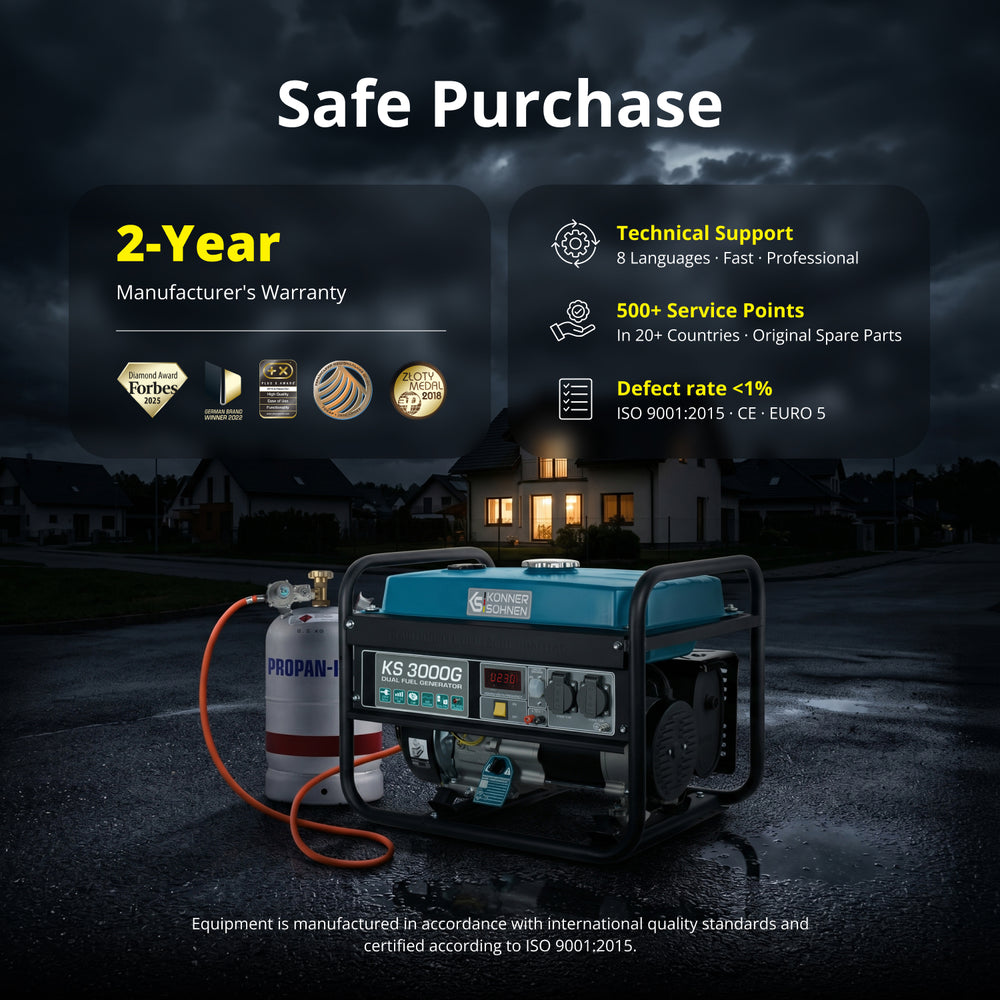 LPG/Petrol generator KS 3000G