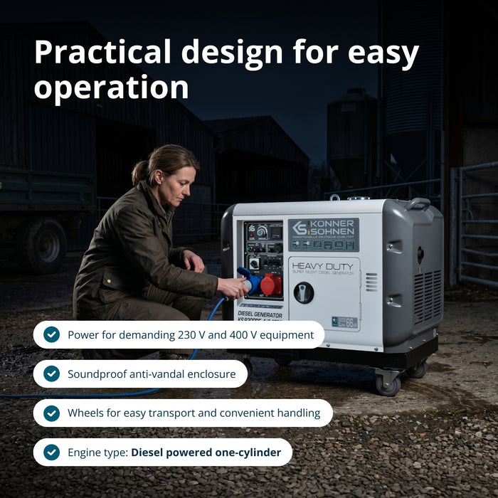 Diesel generator KS 9300DE-1/3 ATSR (EURO 5)