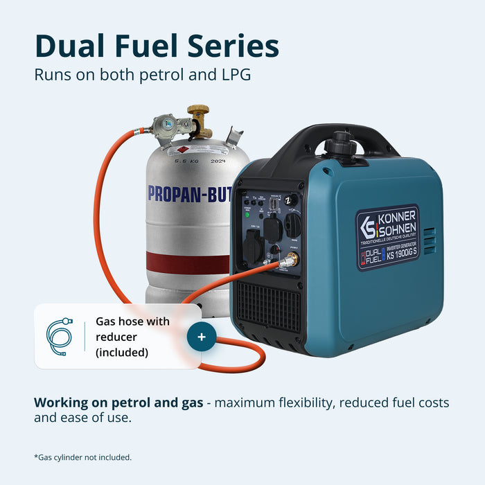 Inverter generator LPG/Petrol KS 1900iG S