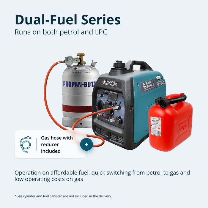 LPG/Petrol Inverter generator KS 3100iG S