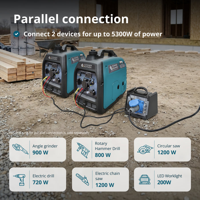 LPG/Petrol Inverter generator KS 3100iG S
