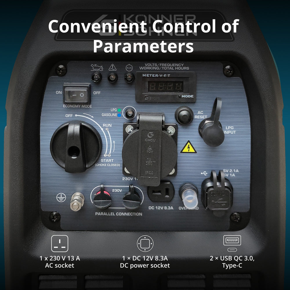 LPG/Petrol Inverter generator KS 3100iG S