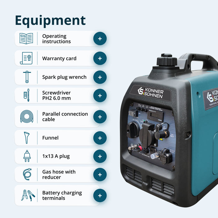 LPG/Petrol Inverter generator KS 3100iG S