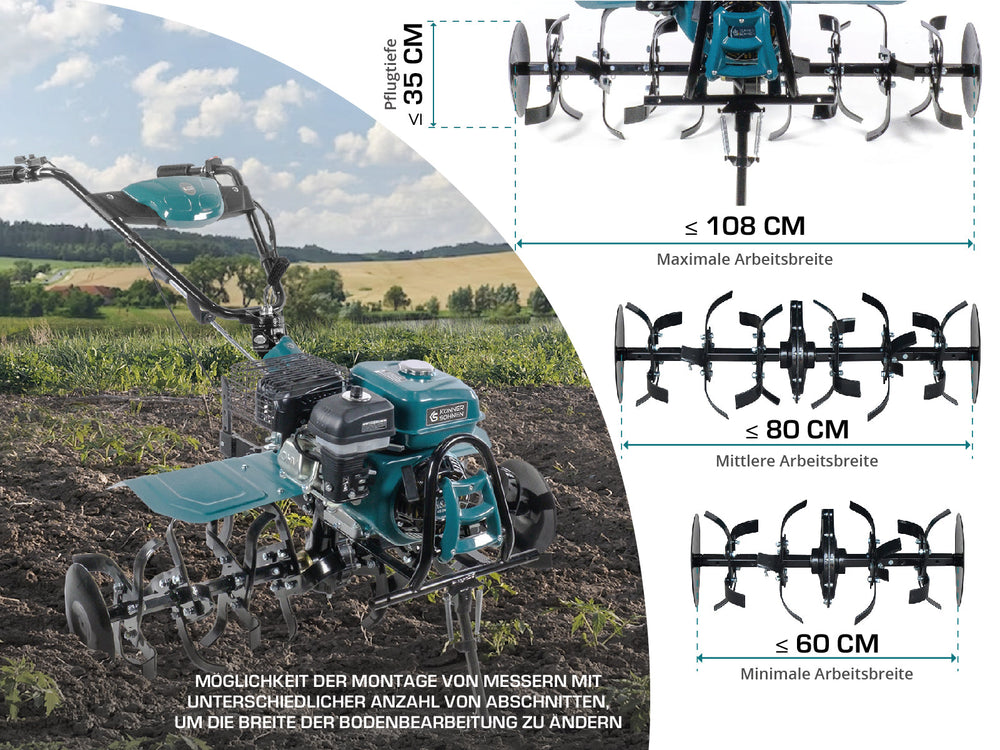 Petrol tiller KS 7HP-1050G