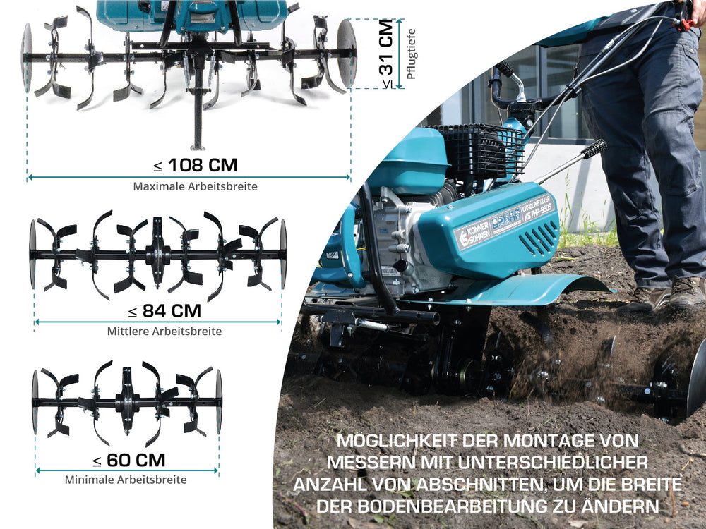 Petrol tiller KS 7HP-950S