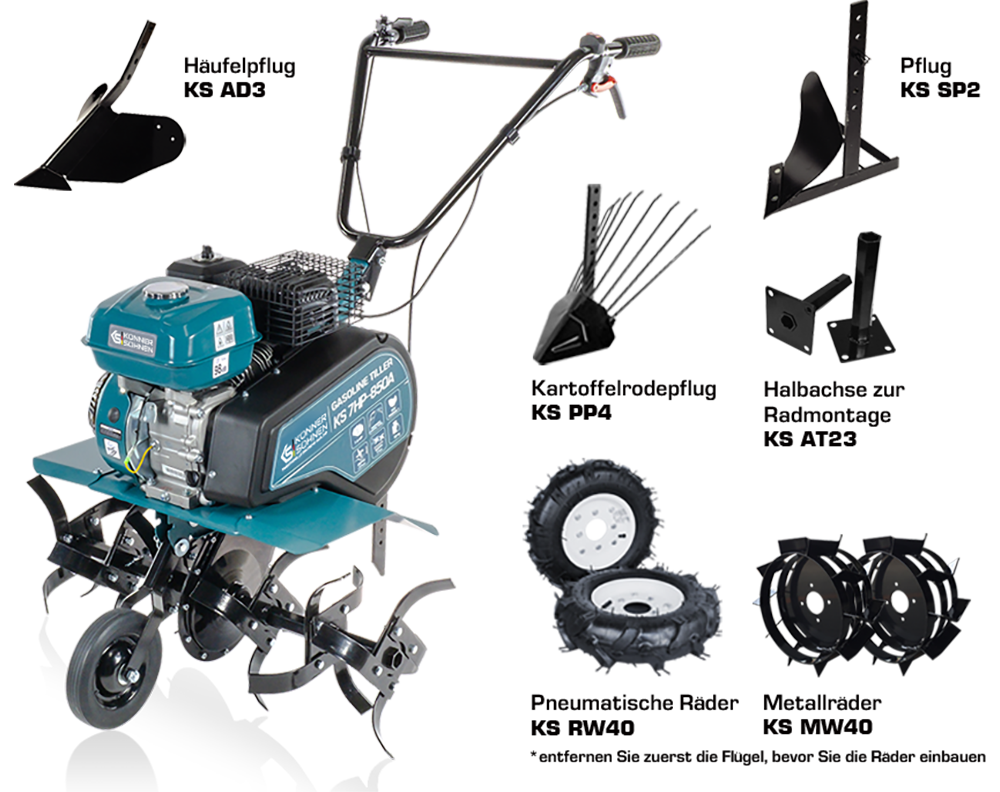 Petrol tiller KS 7HP-850A